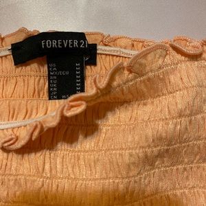 Coral crop top from forever 21